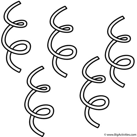 Streamers - Coloring Page (Leap Day)