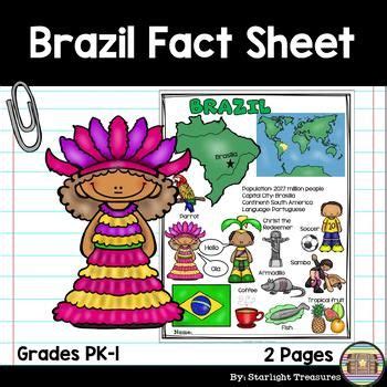 Brazil Fact Sheet For Early Readers Fact Sheet Cuba Facts Cuba