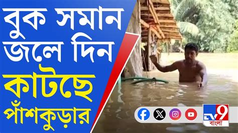 West Bengal Flood Situation হু হু করে ঢুকছে জল পাঁশকুড়ায় বাড়ছে আতঙ্ক Youtube