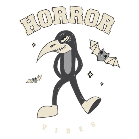 Diseño Png Y Svg De Insignia De Vibraciones De Terror Para Camisetas