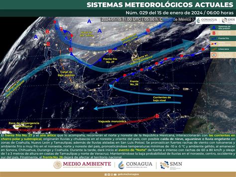 Prevén día con cielo despejado lluvias escasas y vientos del norte