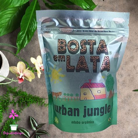 Adubo Natural Bosta Em Lata Urban Jungle Embalagem Zip Gramas