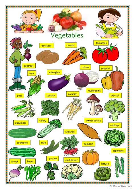 Vegetables 2 English ESL Worksheets Pdf Doc