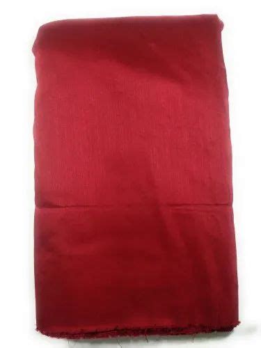 Red South Silk Long Slub Fabric Plain Solids At Rs Meter In Salem