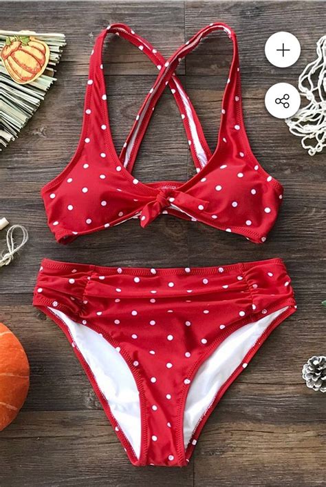 Red Polka Dot Bikini On Mercari Polka Dot Bikini Bikinis Cupshe Bikinis