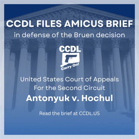 Ccdl Files Amicus Brief In Defense Of The Bruen Decision Connecticut