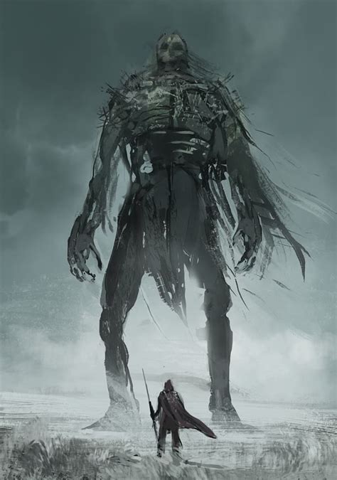 Hero Versus Undead Giant | Undead art, Creature concept art, Cool artwork