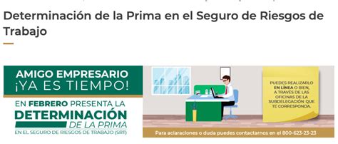 Gu A Para La Determinaci N De La Prima De Riesgo De Trabajo Imss