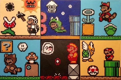 Super Mario Perler Bead Designs