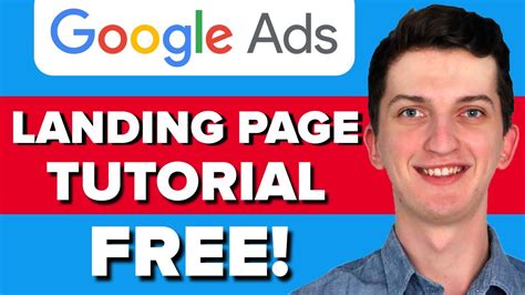 How To Create Landing Page For Google Ads For FREE Step By Step YouTube