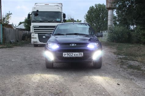 ДХО Калина 2 дневные ходовые огни "Бумеранг" — бортжурнал Лада Калина ...