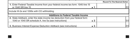 Colorado Form 104 ≡ Fill Out Printable Pdf Forms Online