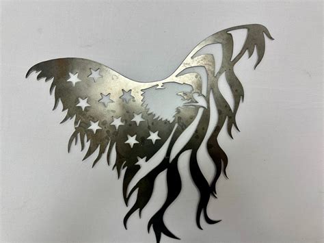 Eagle American Flag Metal Sign Wall Decor - Etsy