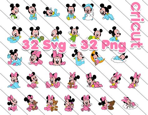 Baby Minnie Mouse Svg Baby Mickey Mouse Svg Baby Minnie And Etsy