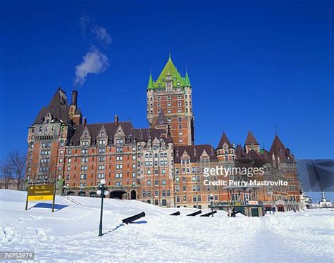 113 Fairmont Le Chateau Frontenac Winter Stock Photos, High-Res ...