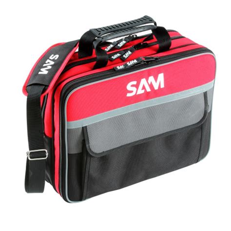 Sac Outils Textile De Litres Rouge Et Gris Sam Outillage Bricozor