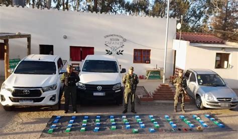 Seis detenidos en un control de Gendarmería viajaban a Tucumán con 48