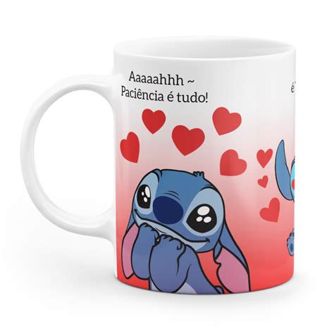 Caneca Stitch Paci Ncia Tudo Que Eu N O Tenho Canecas Horas