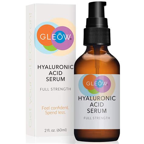 GLEOW Retinol Serum Maximum Strength Hyaluronic Aicd Vitamin E 2oz