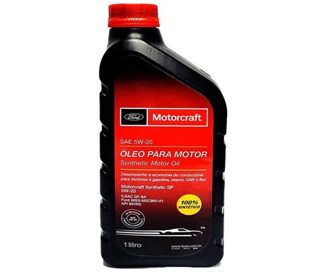 Oleo De Motor Motorcraft W Sintetico Api Sp Ford Lubrificantes