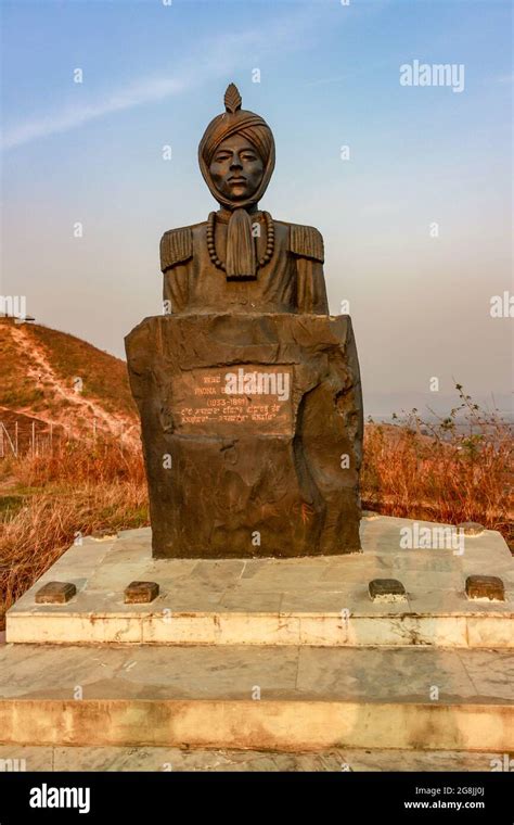 Monument Of The Fearless Manipur General Named Paona Brajabashi Stock