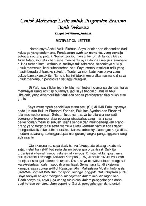 Detail Contoh Surat Motivasi Organisasi Koleksi Nomer 36