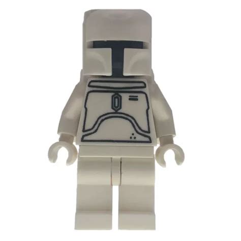 LEGO STAR WARS White Boba Fett 30th Anniversary Custom Minifigure ...