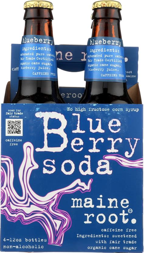 Maine Root Soda Blueberry 48 Fl Oz 4 Ct Grocery