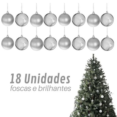 Kit Bolas Para Arvore De Natal 18Und Fartex Bola De Natal