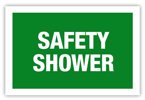 Safety Shower Label