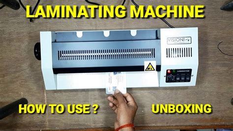 Laminating Machine Unboxing How To Use Laminating Machine Howtouse