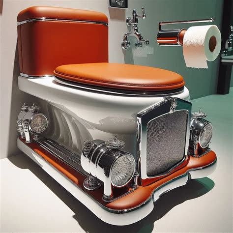 Elevate Your Bathroom Elegance with a Luxury Toilet Shaped like a Car - ViralArtverse - Art ...