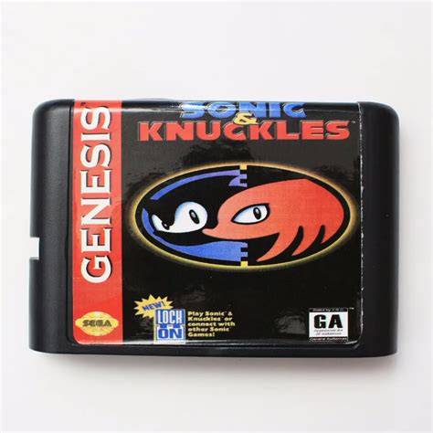 Sonic Knuckles 16 Bit SEGA MD Game Card For Sega Mega Drive For