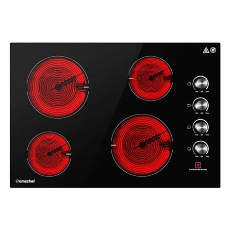 Amzchef Inch Electric Cooktop Built In Electric Burner With