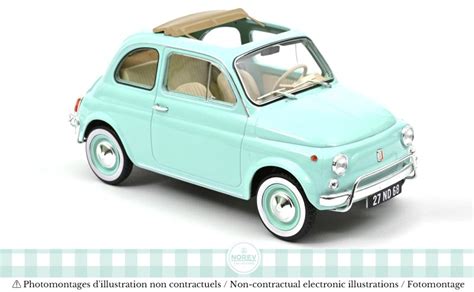 Schaalmodel Fiat L Pastelblauw Met Bijzondere