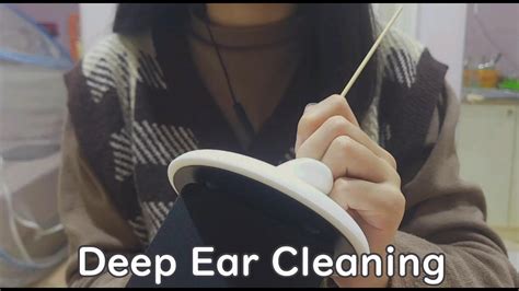 Asmr Deep Ear Cleaning No Talking Wooden Earpicks Cotton Swab