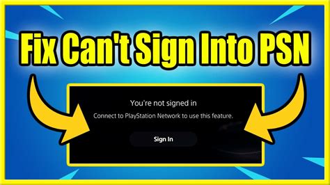 How To Fix Ps Can T Sign Into Psn Account Sign In Failed Fast