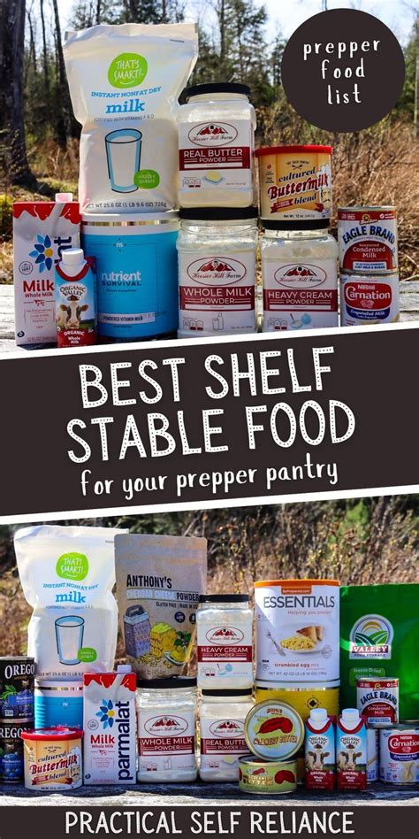 Shelf Stable Food Pantry Versions Of Perishable Groceries Emergency