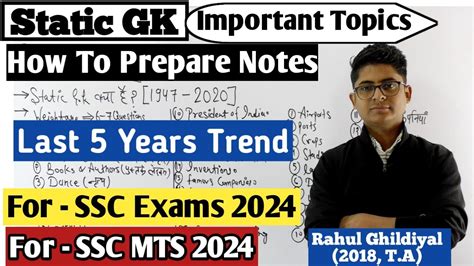 Static Gk Important Topics For Ssc Important Static Gk Topics