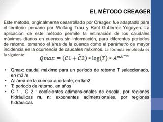 Calculo Del Caudal De Una Cuenca PPT