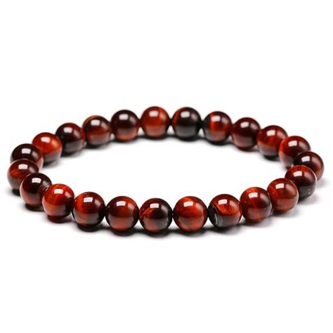 Beaded Red Tiger Eye Bracelet Classy Women Collection