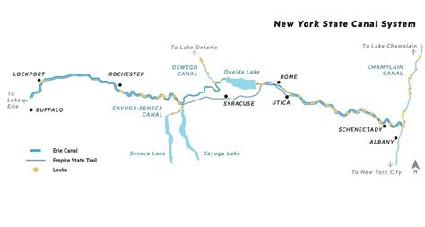 New York Erie Canal Map