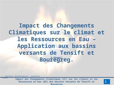 PPT Impact Des Changements Climatiques Sur Le Climat Et Les