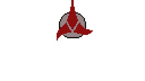 Pixilart - klingon logo by Irobotsquid