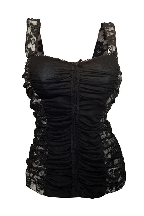 Plus Size Sexy Floral Lace Corset Top Black White 1772 Evogues Apparel