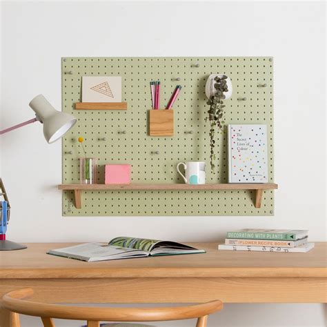 Pegboard Organization Ideas From Block Design Large Green Pegboard