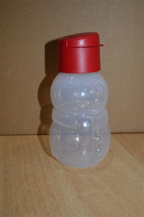 Tupperware Eco Easy 350ml Flasche Mit Trinkverschluss Schneemann Wie