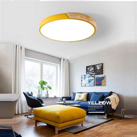 Led Modern Iron Acryl Colorized Round Cm Super Thin Led Lamp Led Light