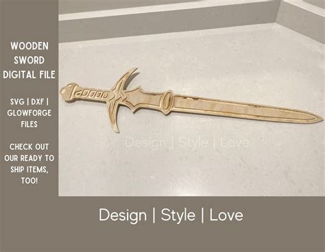 Sword DXF SVG Viking Sword, Wood Sword, Play Sword, Wooden Toy Sword DIGITAL - Etsy