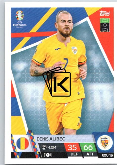 Fotbalov Karta Topps Match Attax Euro Rom Denis Alibec Romania